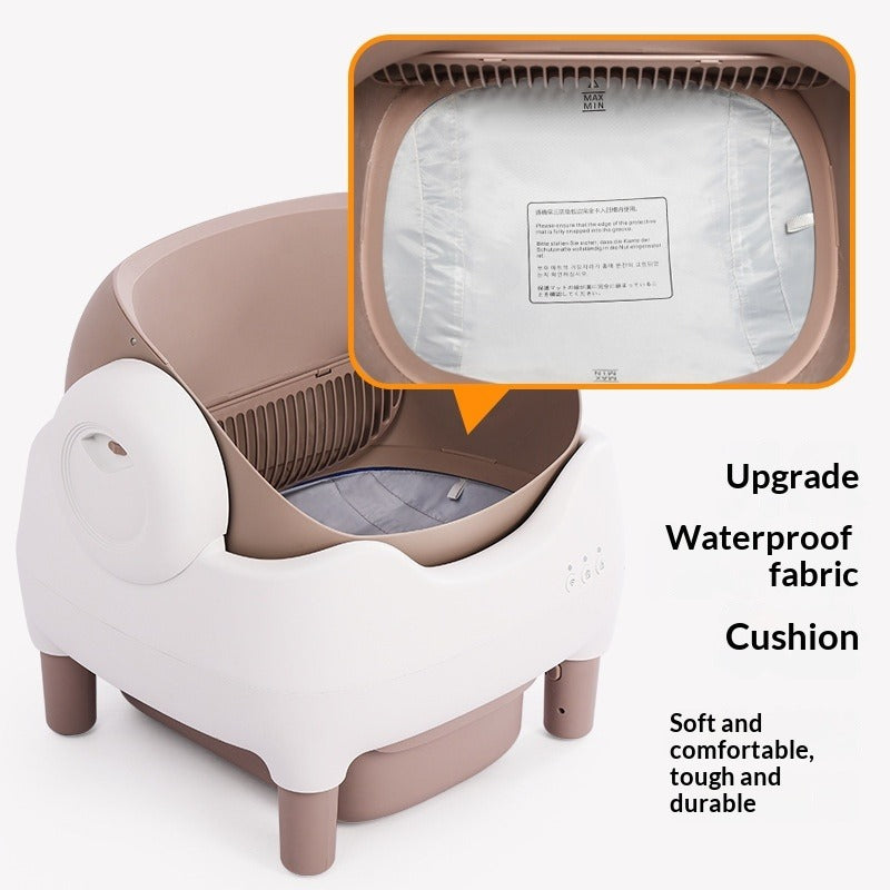 Open-style Smart Cat Litter Box with Auto Scooping