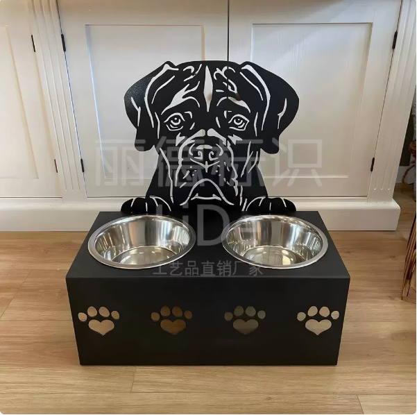 Dog Food Bowl Rack