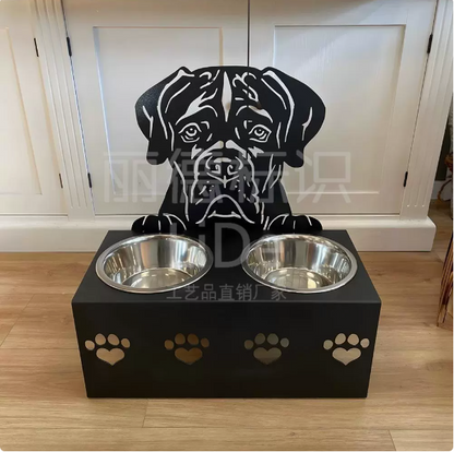 Dog Food Bowl Rack