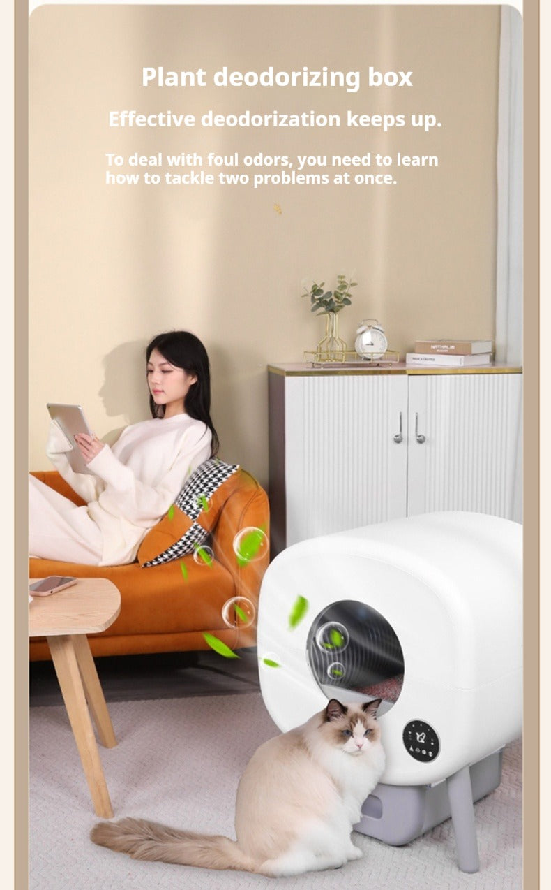 Automatic Self-Cleaning Cat Litter Box